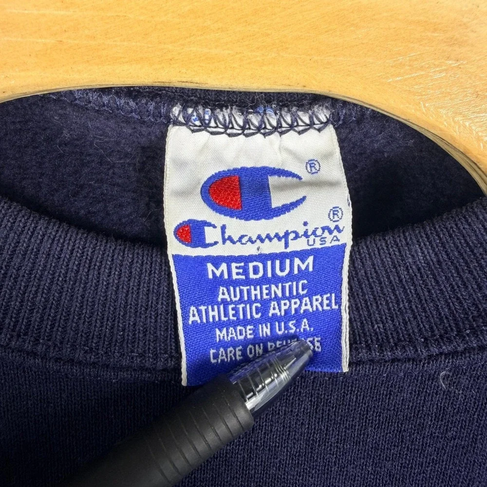 Vintage 90s Champion Notre Dame Sweatshirt‎ Mens Medium Embroidered Made In USA